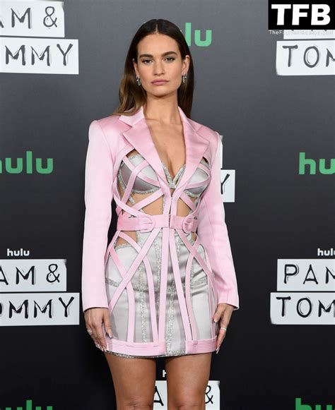 Leggy Lily James Stuns At The “pam And Tommy” Press Event In La 12