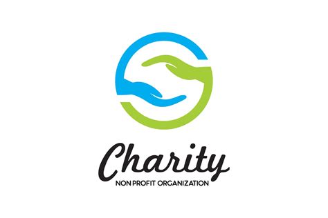 charity hand logo branding logo templates creative market