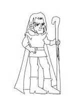 Coloring Rumpelstiltskin Royalty Pages Medieval Huntsman Hunter Ws Servant sketch template