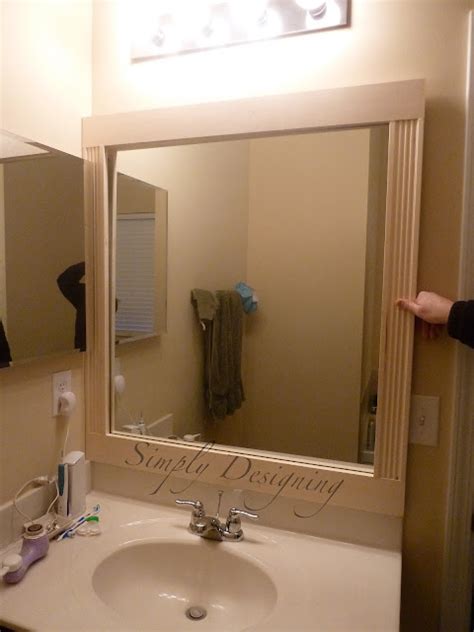 Bathroom Mirror Re Vamp {part 1}