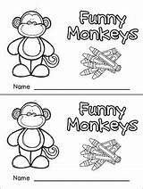 Kindergarten Emergent Color Reader Monkeys Funny Words Teacherspayteachers sketch template