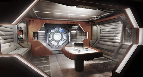 spaceship  armsav  deviantart spaceship interior futuristic