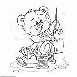 Teddy Coloringpages Hugging Getcoloringpages Zszywka sketch template