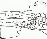 Paisagem Ilha Colorir Isla Dibujar Naturales Lapiz Islas Paisagens Naturais Landschap Montanhas Paraisos Landschaft Kleurplaat Colora Ausmalbilder Nuvens sketch template