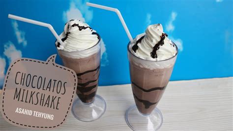 mudah membuat milkshake chocolate youtube
