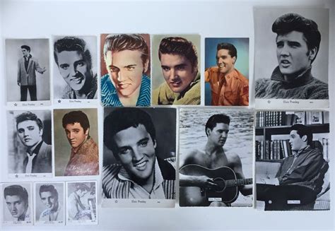 Elvis Presley Collection Of 14 Original Foto Postcards Fifties