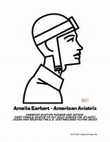 Amelia Earhart Coloring Slideshare Upcoming sketch template