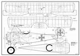 Fokker Dr1 Triplane Plans Aerofred Plan Model Airplane sketch template