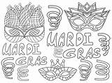 Coloring Pages Mardi Gras Printable Fat Tuesday 30seconds Mom Printables Tip Print sketch template