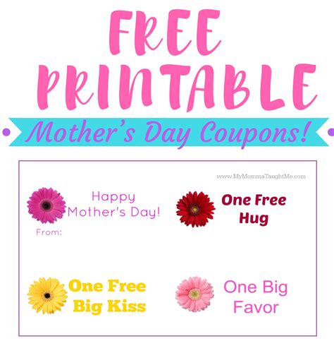 mothers day coupon ideas design corral