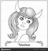 Ragazza Taurus Faccia Disegnare Bella Ragazzo Viso Frozen Tutorial sketch template