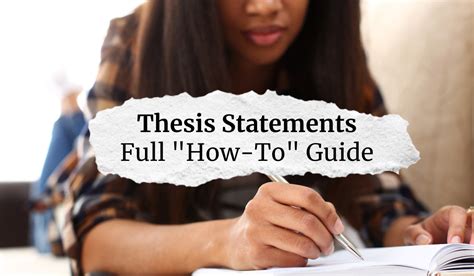 write  thesis statement full guide