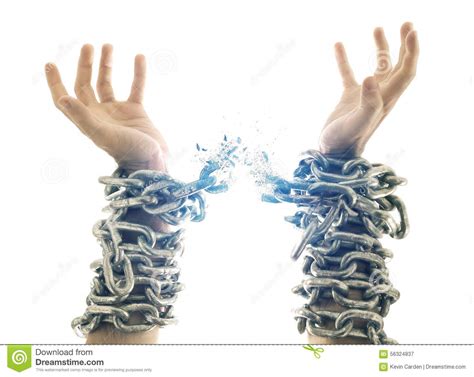 broken chains stock image image of bondage free submission 56324837
