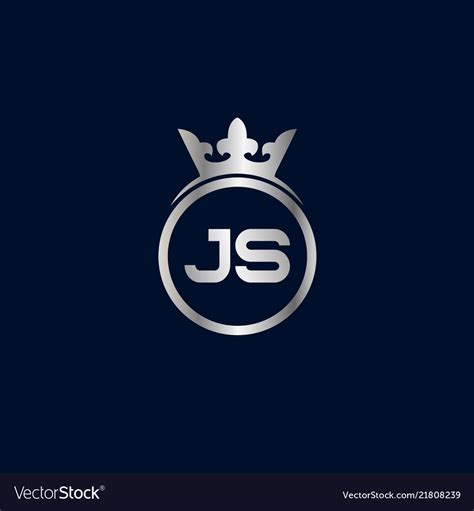 initial letter js logo template design royalty  vector