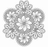Blumen Ausdrucken Blumenmandala sketch template