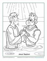 Jesus Baptism Coloring Pages John Baptist Kids Bible Children Printable Drawing Sunday School Activities Baptized Color Activity Baptised People Sundayschoolzone sketch template