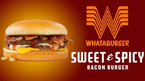 whataburger sweet  spicy bacon burger drive  review  tim