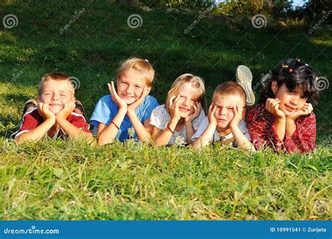 happy children   activities stock image image  group