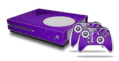 amazoncom raining purple decal style skin set fits xbox   console   controllers