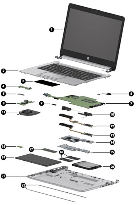 hp  ck notebook pc illustrated parts hp customer support