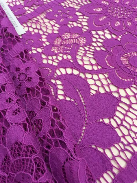 purple lace fabric guipure lace lace fabric  imperiallacecom