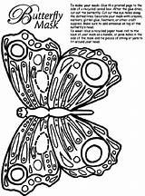 Butterfly Coloring Mask Pages Print Crayola Sheets Printable Cut Colouring Paper Butterflies Adult Glue Make Color Masks Au Recycled Masquerade sketch template