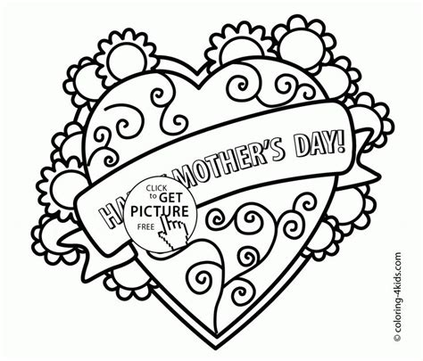 printable mothers day coloring sheets  kindergarten