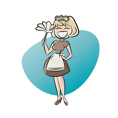 blonde maid stock vector illustration of erotic figure