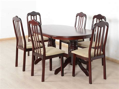 oval solid wood dining table dining room ideas