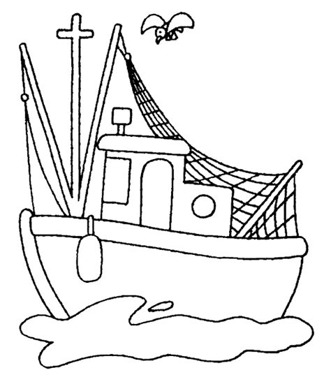 fishing boat coloring pages coloring home