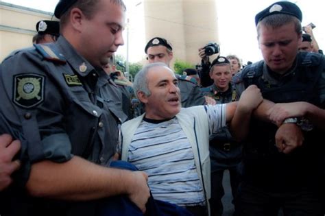 Kasparov Faces Jail Over Protest Bite