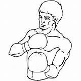 Boxing Bokser Boxer Kolorowanka Boxe Boxeo Boxeador Kolorowanki Stampare Lutador Boxeur Boks Mamydzieci Boxen Kategorii Kategorien Druku Pugilato sketch template