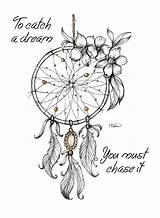 Dreamcatcher sketch template