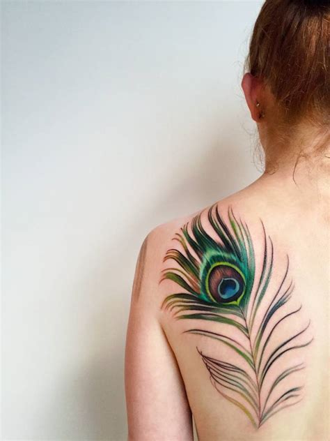 Feather Tattoos On Shoulder