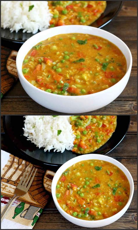 mixed vegetable dal   healthy nutritious   flavorful vegan
