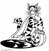 Disney Coloring Halloween Pages Colouring Printable Library Coloringlibrary Tigger Pumpkin Holidays sketch template
