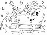 Christmas Coloring Sled Sleigh Pages Categories sketch template