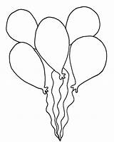 Balloon Coloring Birthday Party Para Globos Colorear Decoration Dibujos Teeth Smiling Size Niños sketch template
