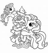 Coloring Pages Christmas Pony Little Kids Color Girls Mlp Print Printable Party Unicorn Sheets Ponies Poni Books Old Disney Year sketch template
