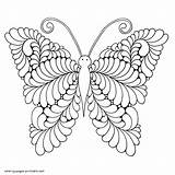 Butterflies Intriguing sketch template