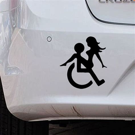 wheelchair sex funny decals stickers suitable for cars bikes boats in