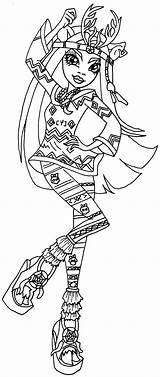Monster High Coloring Isi Dawndancer Pages Printable Brand Boo York Students Print Ninjago Choose Board Wolf Cute sketch template