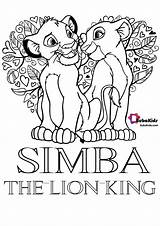 Simba Lion King Coloring Pages Bubakids Printable Colouring Color Print Kids Book sketch template