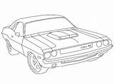 Dodge Challenger Charger Coloring Ram Pages 1970 1969 Drawing Hellcat Truck Sketch Cummins Blank Templates Paper Colouring Print Template Printable sketch template