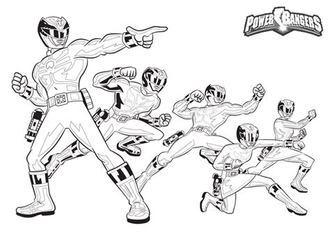 power rangers samurai coloring page  mighty morphin power