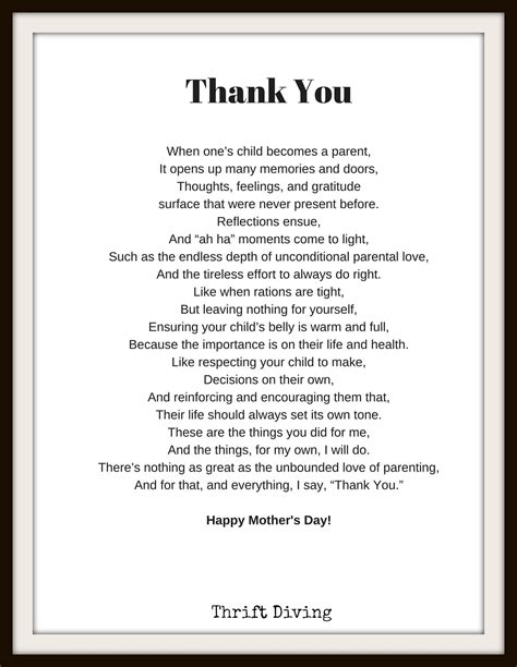 a mother s day poem mother s day t idea