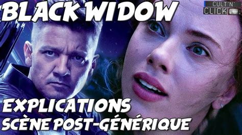 black widow scène post générique analyse et théories youtube