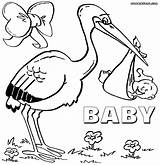 Coloring Baby Pages Stork Shower Chickadee Newborn Storks Printable Print Kids Color Getcolorings Getdrawings Cute Themed Choose Boy Board Cards sketch template