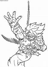 Pages Dbs Kale Goku Colorear Para Dibujos Dragonball Template Coloring sketch template