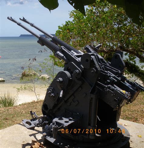 Ww2 Aa Gun Guam Island 5 Anti Aircraft Gun Ww2 On Guam